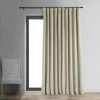 Cool Beige Signature Extra Wide Velvet Blackout Curtain -Chic Curtains Shop VPCH VET160405 front view