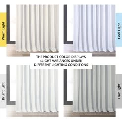 Primary White Signature Extra Wide Velvet Blackout Curtain 13 Primary White Signature Extra Wide Velvet Blackout Curtain -Chic Curtains Shop VPCH VET202102 angled front view