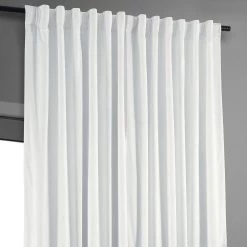 Primary White Signature Extra Wide Velvet Blackout Curtain 10 Primary White Signature Extra Wide Velvet Blackout Curtain -Chic Curtains Shop VPCH VET202102 back tab header