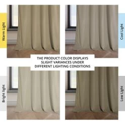 Light Beige Heritage Plush Velvet Curtain -Chic Curtains Shop VPYC 161204 angled front view