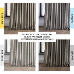 Gallery Taupe Extra Wide Heritage Plush Velvet Curtain 13 Gallery Taupe Extra Wide Heritage Plush Velvet Curtain -Chic Curtains Shop VPYC 161209 DW angled front view