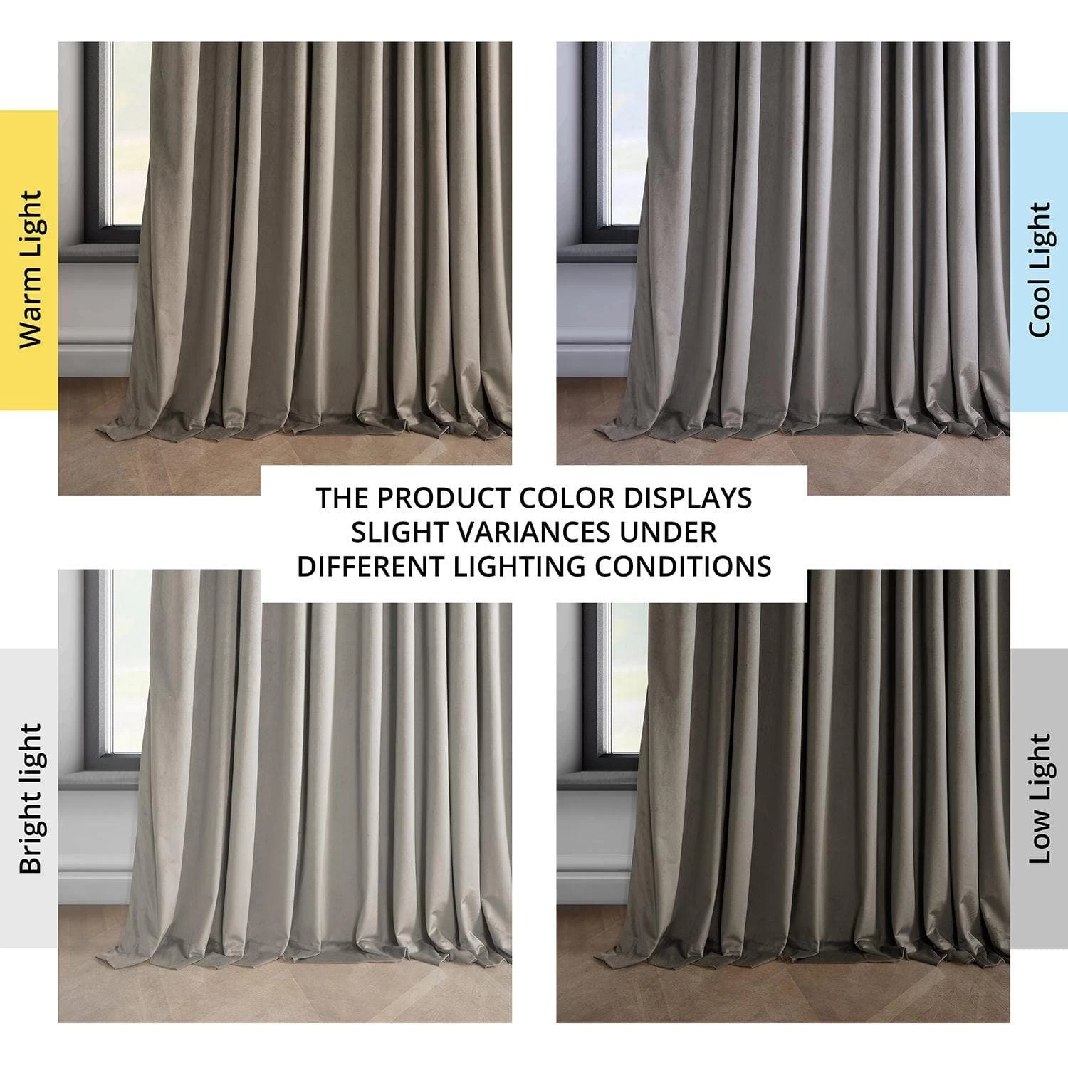 Gallery Taupe Extra Wide Heritage Plush Velvet Curtain 8 Gallery Taupe Extra Wide Heritage Plush Velvet Curtain - Image 6