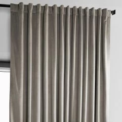 Gallery Taupe Extra Wide Heritage Plush Velvet Curtain 10 Gallery Taupe Extra Wide Heritage Plush Velvet Curtain -Chic Curtains Shop VPYC 161209 DW back tab header 51e2503c 83c6 4f5d a308 f7ae2f5d572f