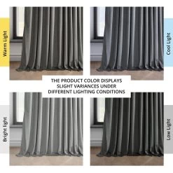 Destiny Grey Extra Wide Heritage Plush Velvet Curtain 13 Destiny Grey Extra Wide Heritage Plush Velvet Curtain -Chic Curtains Shop VPYC 161213 DW angled front view