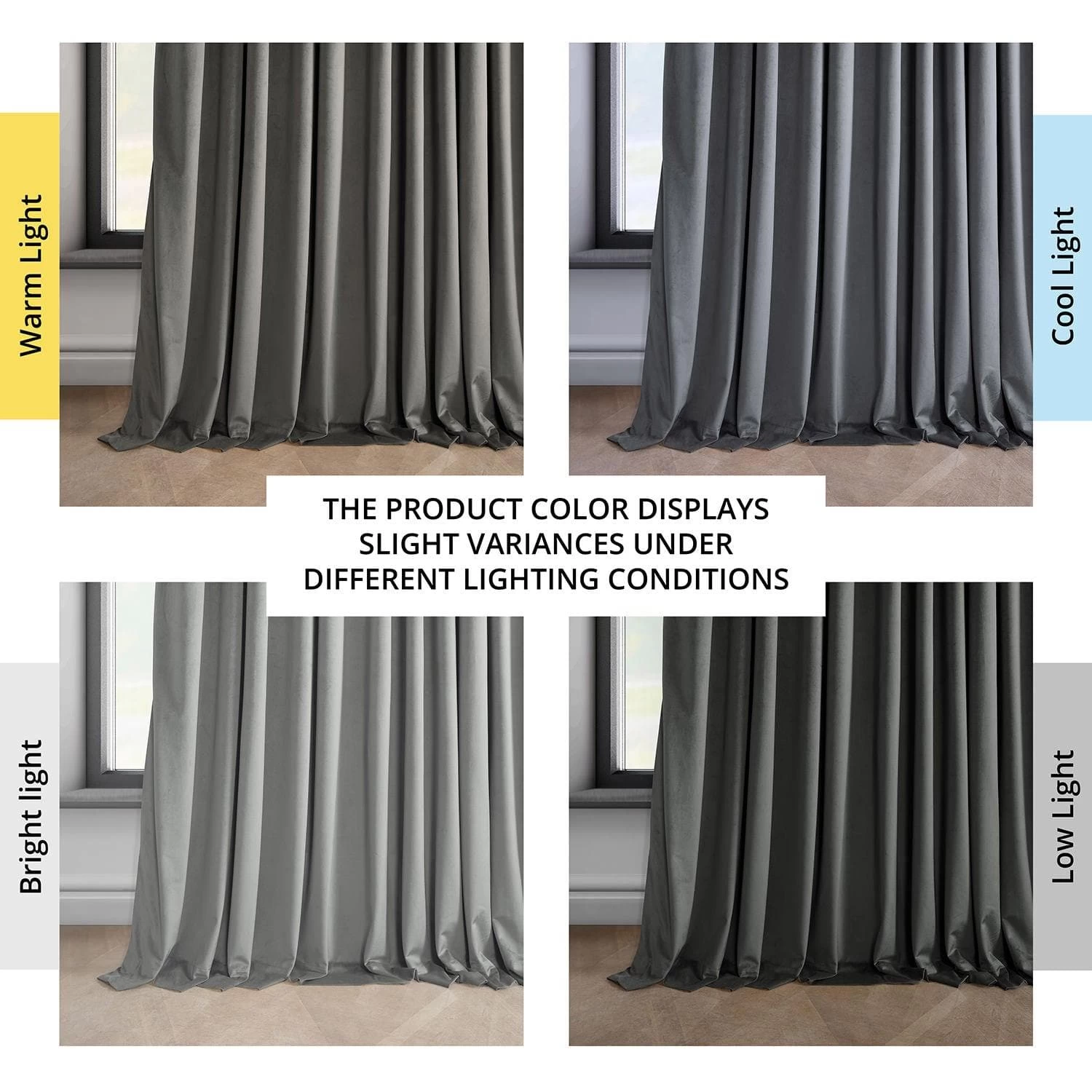 Destiny Grey Extra Wide Heritage Plush Velvet Curtain 8 Destiny Grey Extra Wide Heritage Plush Velvet Curtain - Image 6