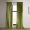 Retro Green French Pleat Heritage Plush Velvet Curtain -Chic Curtains Shop VPYC 161224 FPD front view 114d8483 da31 4a57 b369 ccbcab3200c7