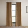 Spiced Rum Heritage Plush Velvet Curtain 1 Spiced Rum Heritage Plush Velvet Curtain -Chic Curtains Shop VPYC 161232 front view