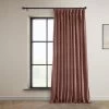 Wild Rose Extra Wide Heritage Plush Velvet Curtain -Chic Curtains Shop VPYC 161234 DW front view