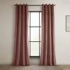 Wild Rose Grommet Heritage Plush Velvet Curtain -Chic Curtains Shop VPYC 161234 GR front view