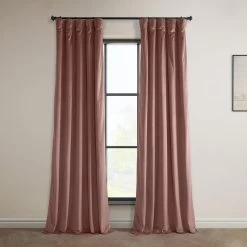 Wild Rose Heritage Plush Velvet Curtain