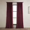 Dark Merlot Heritage Plush Velvet Curtain -Chic Curtains Shop VPYC 161252 front view