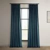 Avalon Blue French Pleat Heritage Plush Velvet Curtain -Chic Curtains Shop VPYC 161270 FPD front view 61b3be2d 7b69 429b 94da 08797221401f