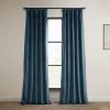 Avalon Blue Heritage Plush Velvet Curtain -Chic Curtains Shop VPYC 161270 front view a3d18439 7c2c 4d92 9c95 be0934ae962d