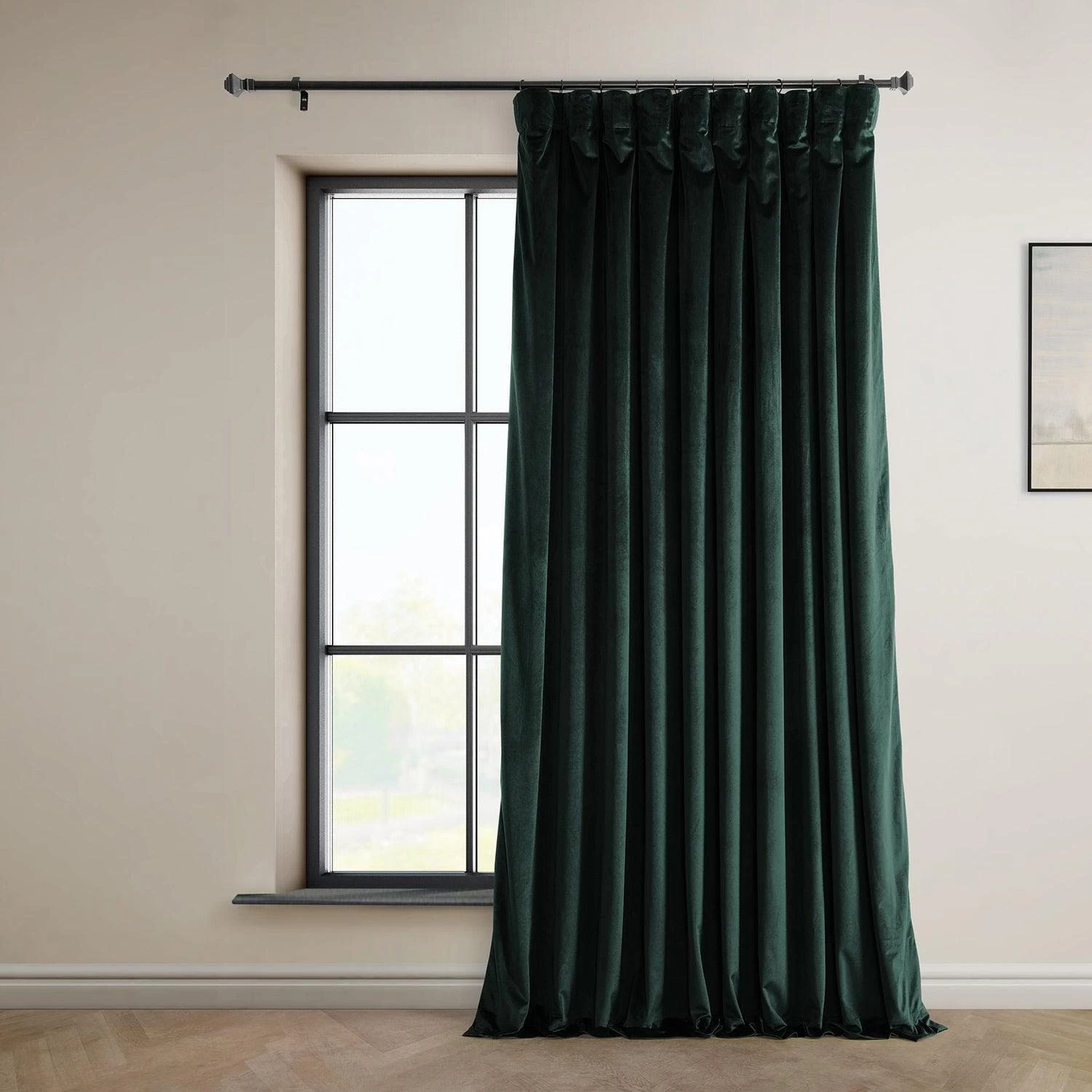 Forestry Green Extra Wide Heritage Plush Velvet Curtain 3 Forestry Green Extra Wide Heritage Plush Velvet Curtain