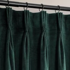 Forestry Green French Pleat Heritage Plush Velvet Curtain 10 Forestry Green French Pleat Heritage Plush Velvet Curtain -Chic Curtains Shop VPYC 179759 FPD french pleat 1 c37a169f e642 4992 8be7 690fa4fadb0a