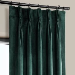Forestry Green French Pleat Heritage Plush Velvet Curtain 9 Forestry Green French Pleat Heritage Plush Velvet Curtain -Chic Curtains Shop VPYC 179759 FPD french pleat 03525f95 8195 4679 a31f 5598ae7b2e51