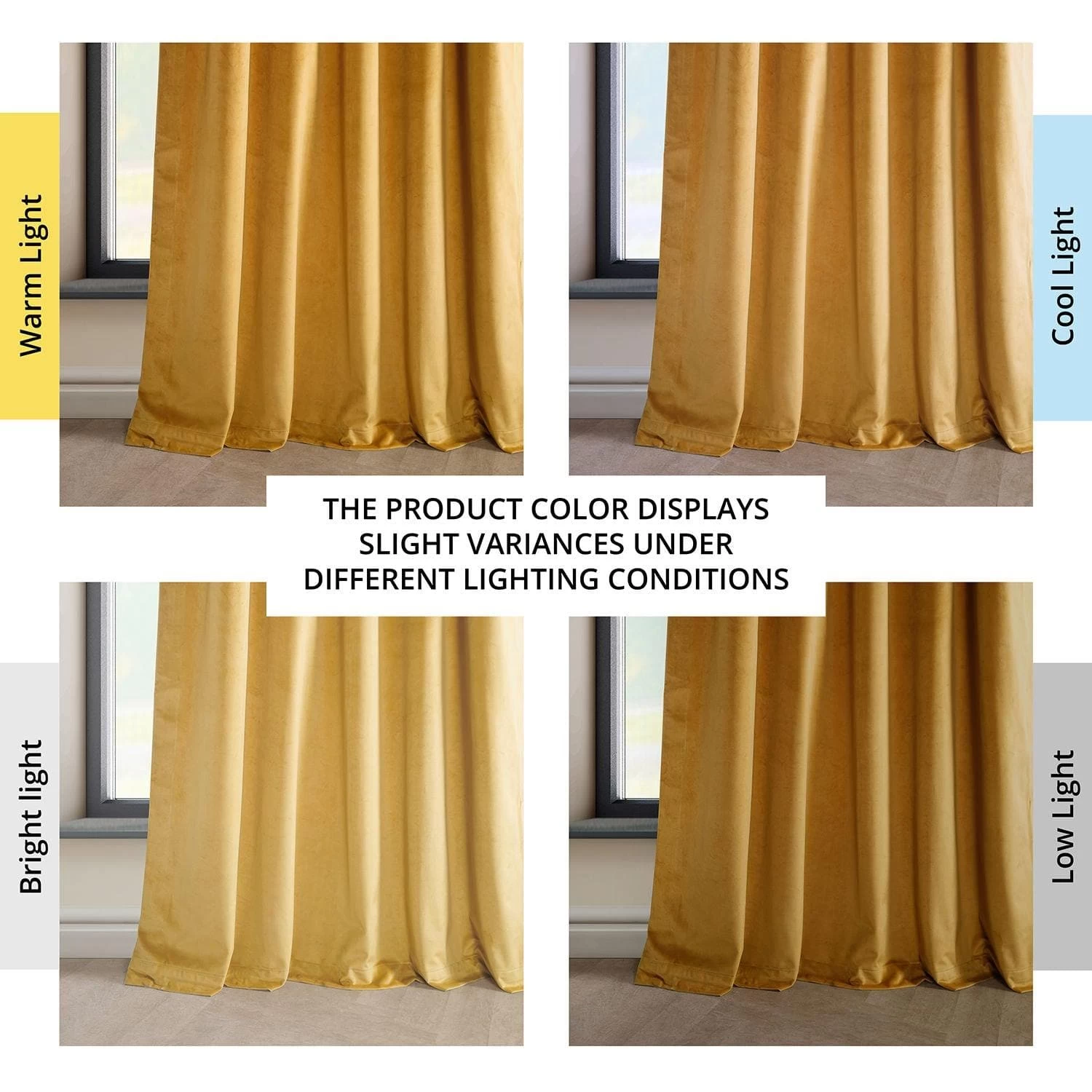 Aztec Gold French Pleat Heritage Plush Velvet Curtain 8 Aztec Gold French Pleat Heritage Plush Velvet Curtain - Image 6