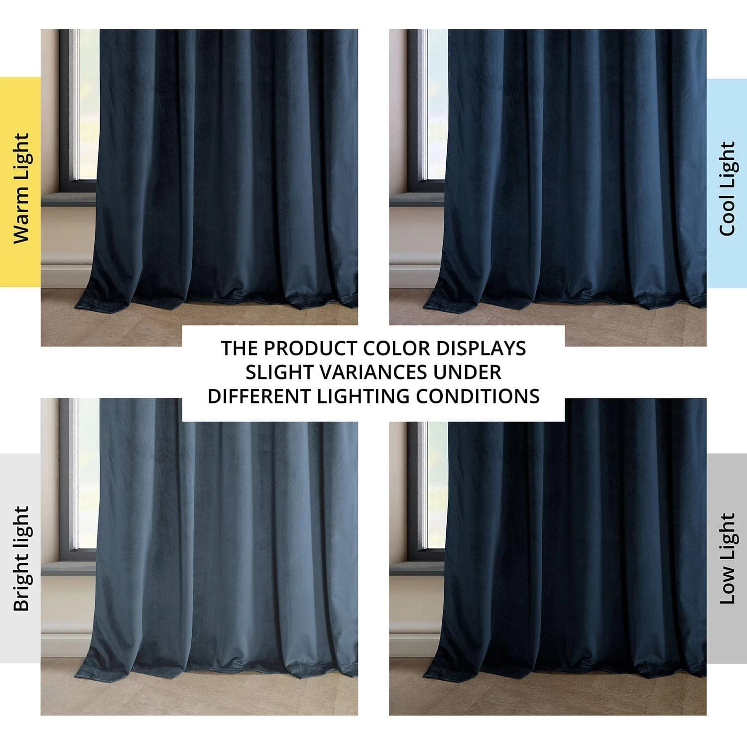 Eternal Blue French Pleat Heritage Plush Velvet Curtain 8 Eternal Blue French Pleat Heritage Plush Velvet Curtain - Image 6