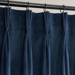 Eternal Blue French Pleat Heritage Plush Velvet Curtain 10 Eternal Blue French Pleat Heritage Plush Velvet Curtain -Chic Curtains Shop VPYC 179910 FPD french pleat 1 425629f8 dae9 471b 8647 7ceb91ba4b14