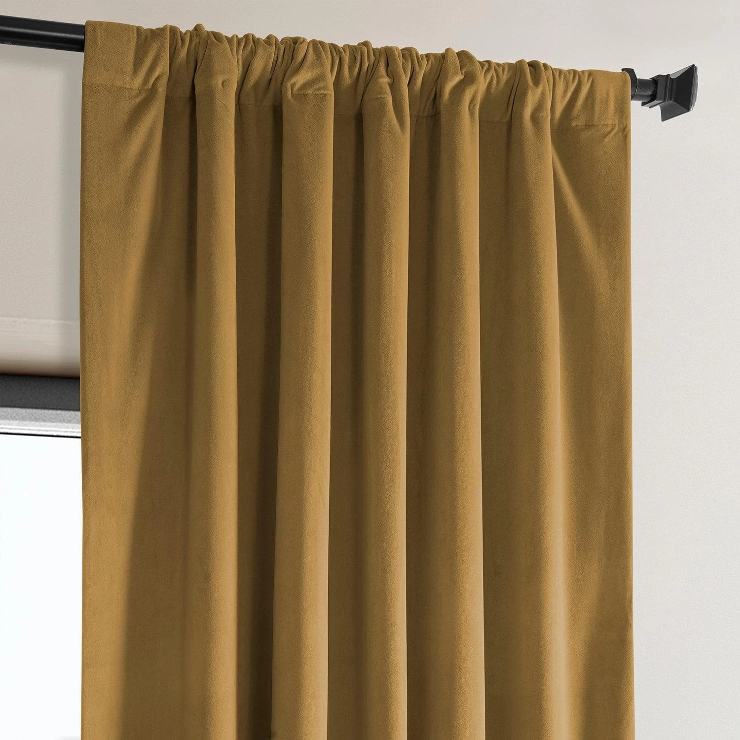 Retro Gold Heritage Plush Velvet Curtain 6 Retro Gold Heritage Plush Velvet Curtain - Image 4