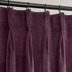 Winter Plum French Pleat Heritage Plush Velvet Curtain -Chic Curtains Shop VPYC 190162 FPD french pleat 1 2e3f02a3 0e45 4baa 861a 099172c08ef0