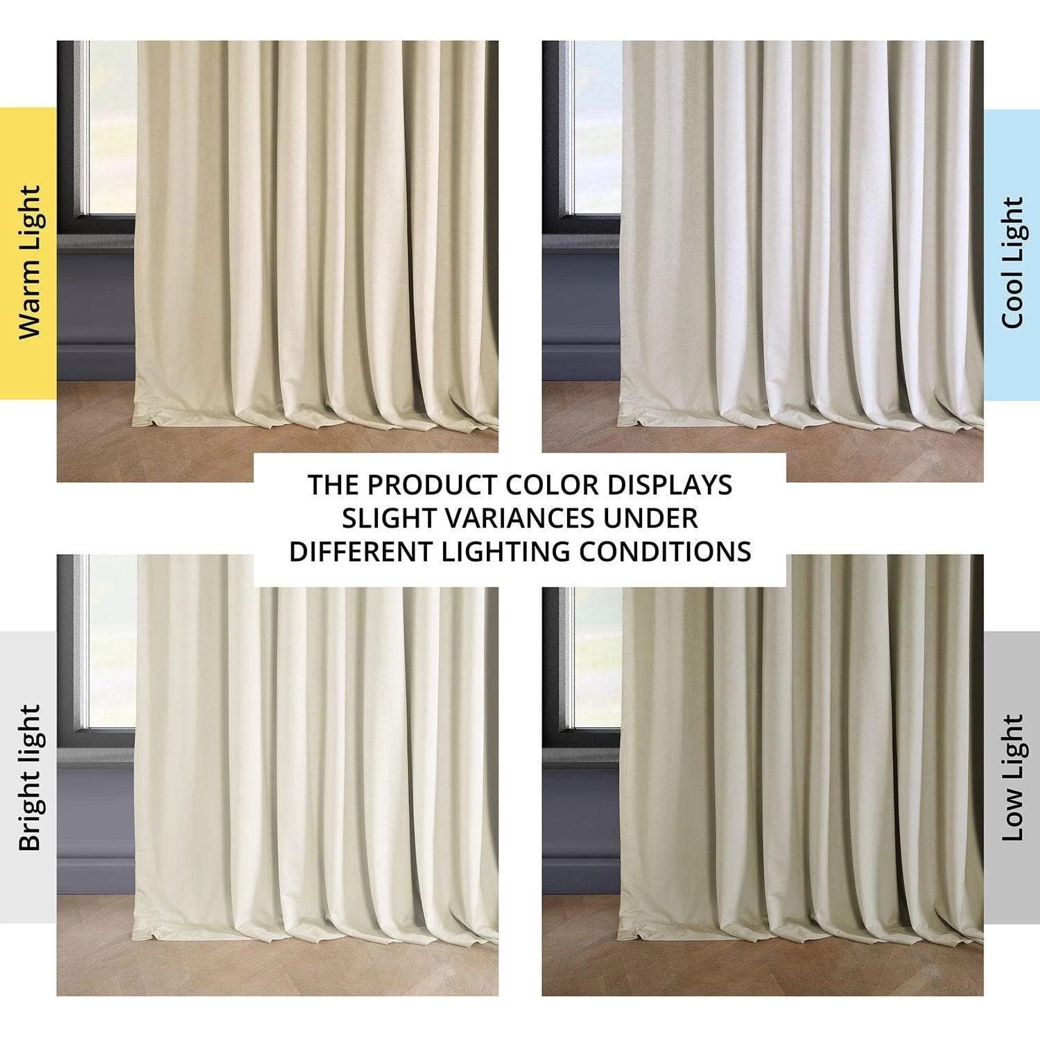 Au Lait Crème Extra Wide Heritage Plush Velvet Curtain 8 Au Lait Crème Extra Wide Heritage Plush Velvet Curtain - Image 6