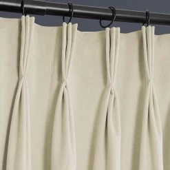 Au Lait Crème French Pleat Heritage Plush Velvet Curtain -Chic Curtains Shop VPYC 198593 FPD french pleat 1 d2a8fab0 3272 49d2 8c6d a0496343c073