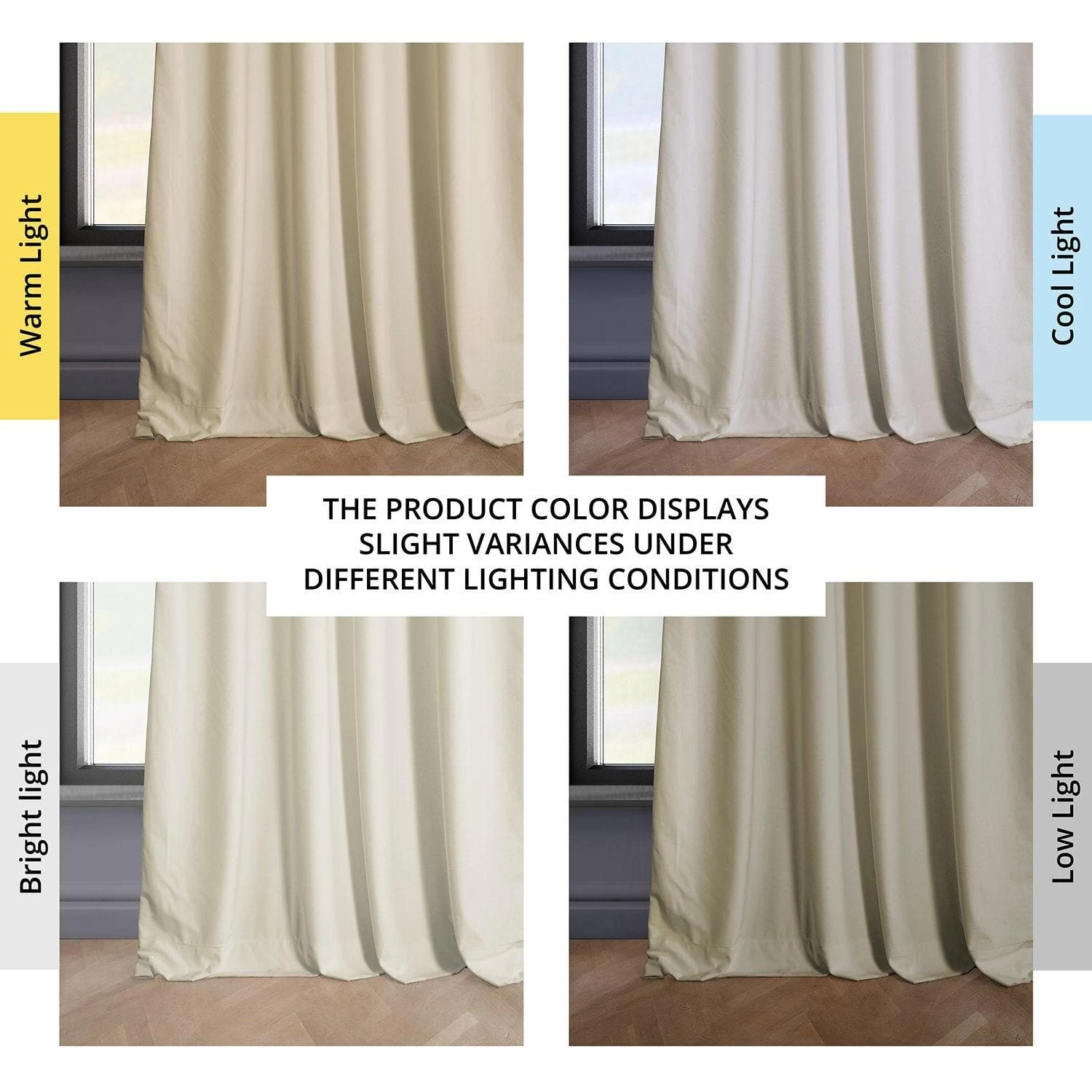 Au Lait Crème Heritage Plush Velvet Curtain 8 Au Lait Crème Heritage Plush Velvet Curtain - Image 6