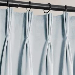 Aquarius Blue French Pleat Heritage Plush Velvet Curtain -Chic Curtains Shop VPYC 198594 FPD french pleat 1 b521f113 ca7a 40ed 8327 7fcda9a12fb9