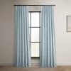 Aquarius Blue French Pleat Heritage Plush Velvet Curtain -Chic Curtains Shop VPYC 198594 FPD front view 9db2334f cd40 4431 8f96 1c224a881513