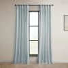 Aquarius Blue Heritage Plush Velvet Curtain -Chic Curtains Shop VPYC 198594 front view
