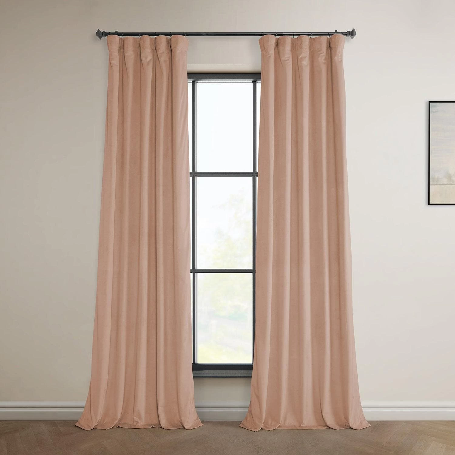 Peach Blossom Heritage Plush Velvet Curtain 3 Peach Blossom Heritage Plush Velvet Curtain