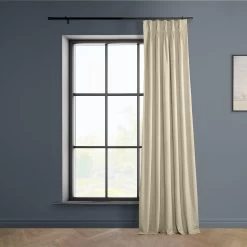 Macchiato Beige French Pleat Heritage Plush Velvet Curtain 12 Macchiato Beige French Pleat Heritage Plush Velvet Curtain -Chic Curtains Shop VPYC 198602 FPD front view r f2551829 5d93 4cf3 8f0e b54e7a226a53