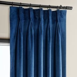 Pisces Blue French Pleat Heritage Plush Velvet Curtain 9 Pisces Blue French Pleat Heritage Plush Velvet Curtain -Chic Curtains Shop VPYC 198604 FPD french pleat d07b41f8 c215 4e92 8fc8 264f6ba85885