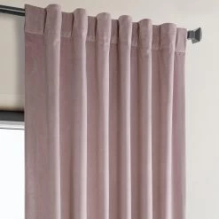 Mauve Heritage Plush Velvet Curtain 10 Mauve Heritage Plush Velvet Curtain -Chic Curtains Shop VPYC 225375 back tab header