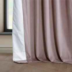 Mauve Heritage Plush Velvet Curtain 12 Mauve Heritage Plush Velvet Curtain -Chic Curtains Shop VPYC 225375 lining view