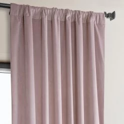 Mauve Heritage Plush Velvet Curtain 11 Mauve Heritage Plush Velvet Curtain -Chic Curtains Shop VPYC 225375 pole pocket header