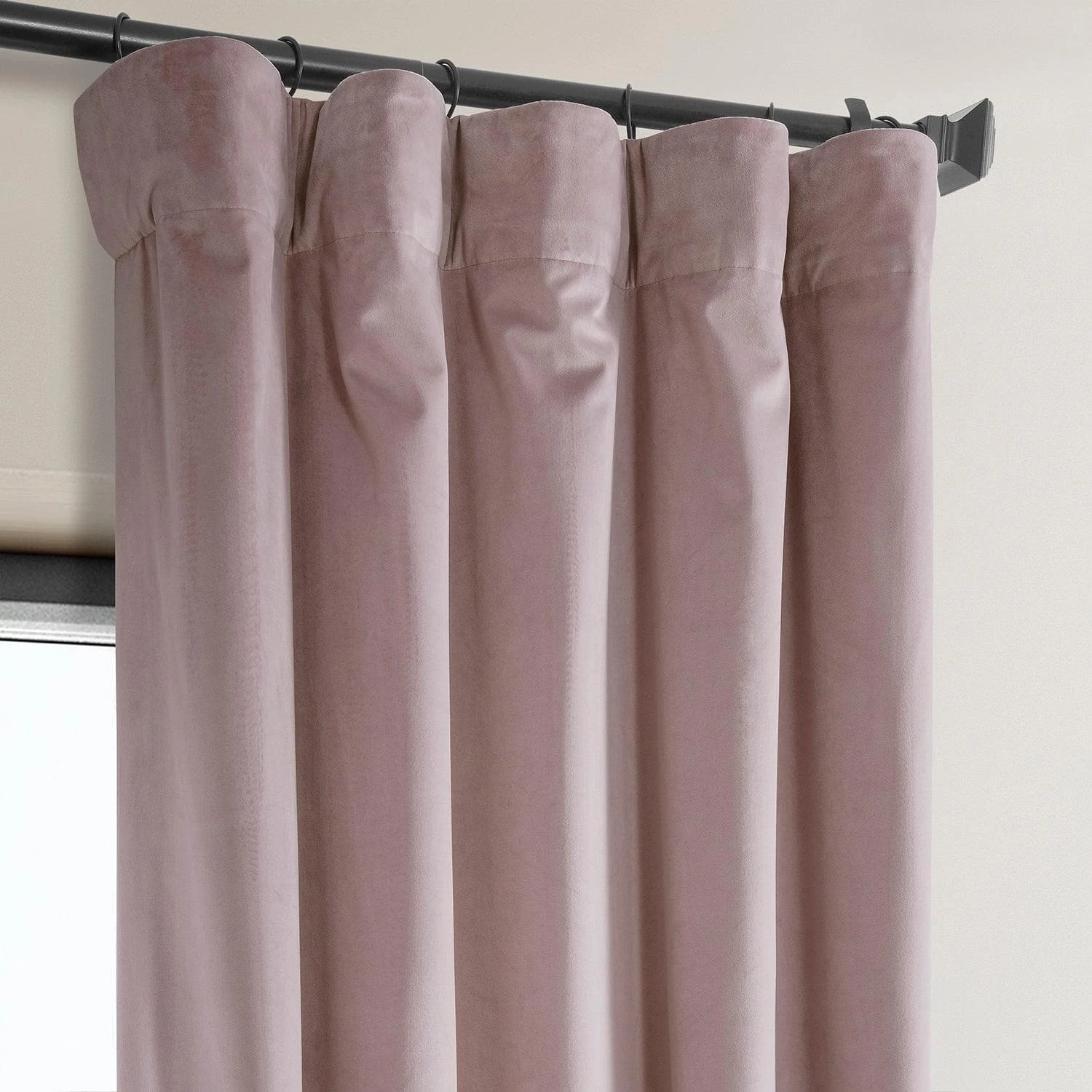 Mauve Heritage Plush Velvet Curtain 4 Mauve Heritage Plush Velvet Curtain - Image 2
