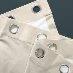 Sandalwood Beige Grommet Plush Velvet Hotel Blackout Curtain -Chic Curtains Shop VPYC CBO1904 GR 58663 2