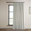 Misty White Extra Wide Signature Plush Velvet Hotel Blackout Curtain -Chic Curtains Shop VPYC SBO161201 DW 94768