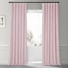 Rose Water Signature Plush Velvet Hotel Blackout Curtain