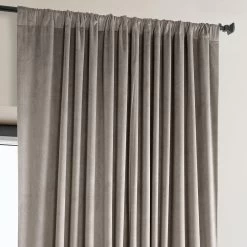 Library Taupe Extra Wide Signature Plush Velvet Hotel Blackout Curtain 11 Library Taupe Extra Wide Signature Plush Velvet Hotel Blackout Curtain -Chic Curtains Shop VPYC SBO161209 DW 94777 2
