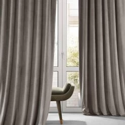 Library Taupe Signature Plush Velvet Hotel Blackout Curtain 13 Library Taupe Signature Plush Velvet Hotel Blackout Curtain -Chic Curtains Shop VPYC SBO161209 68965
