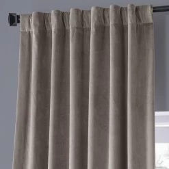 Library Taupe Signature Plush Velvet Hotel Blackout Curtain 10 Library Taupe Signature Plush Velvet Hotel Blackout Curtain -Chic Curtains Shop VPYC SBO161209 68965 4