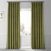 Jalapeno Green Signature Plush Velvet Hotel Blackout Curtain 1 Jalapeno Green Signature Plush Velvet Hotel Blackout Curtain -Chic Curtains Shop VPYC SBO161224 80346