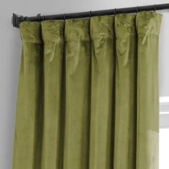 Jalapeno Green Signature Plush Velvet Hotel Blackout Curtain 10 Jalapeno Green Signature Plush Velvet Hotel Blackout Curtain -Chic Curtains Shop VPYC SBO161224 80346 2