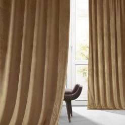 Sweet And Spicy Rum Signature Plush Velvet Hotel Blackout Curtain -Chic Curtains Shop VPYC SBO161232 80347 1
