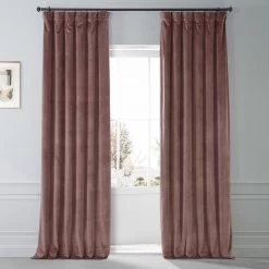 Rosehip Signature Plush Velvet Hotel Blackout Curtain