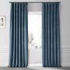 Oxford Blue Signature Plush Velvet Hotel Blackout Curtain -Chic Curtains Shop VPYC SBO161258 80373