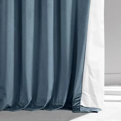 Oxford Blue Signature Plush Velvet Hotel Blackout Curtain -Chic Curtains Shop VPYC SBO161258 80373 5